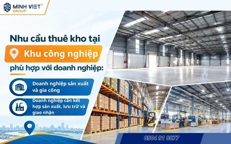 Nhóm doanh nghiệp phù hợp với nhà xưởng khu công nghiệp
